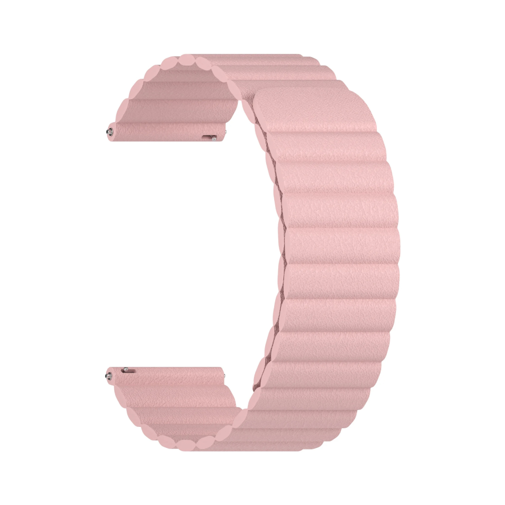 Ремешок кожаный для часов Lyambda Pollux 22мм, розовый